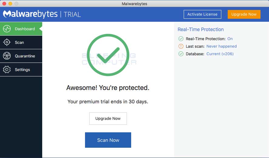 Malwarebytes for mac free trial